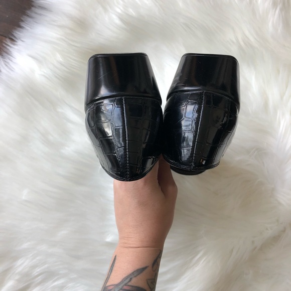 Aerosoles super comfortable elegant shoes faux crock skin - Picture 6 of 8